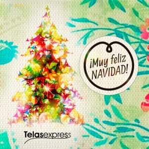 Tarjeta Navidad Telas Express